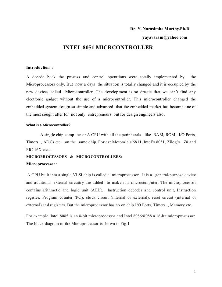Fundamentals Of Microprocessors And Microcomputers By B.ram Ebook